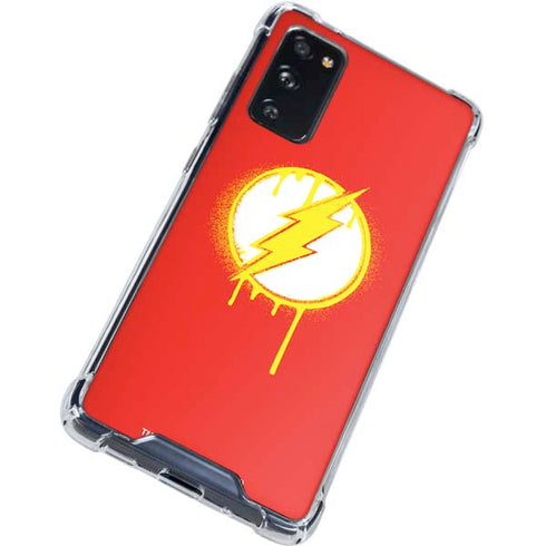 DC Comics The Flash Emblem Drip Galaxy S20 FE Clear Case